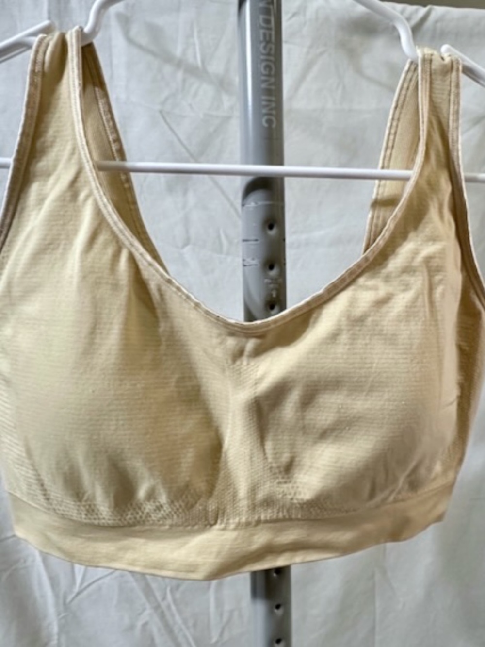 Underscore Comfort Wireless Lightly Padded Sports Bra #126-5004 Tan Size XL